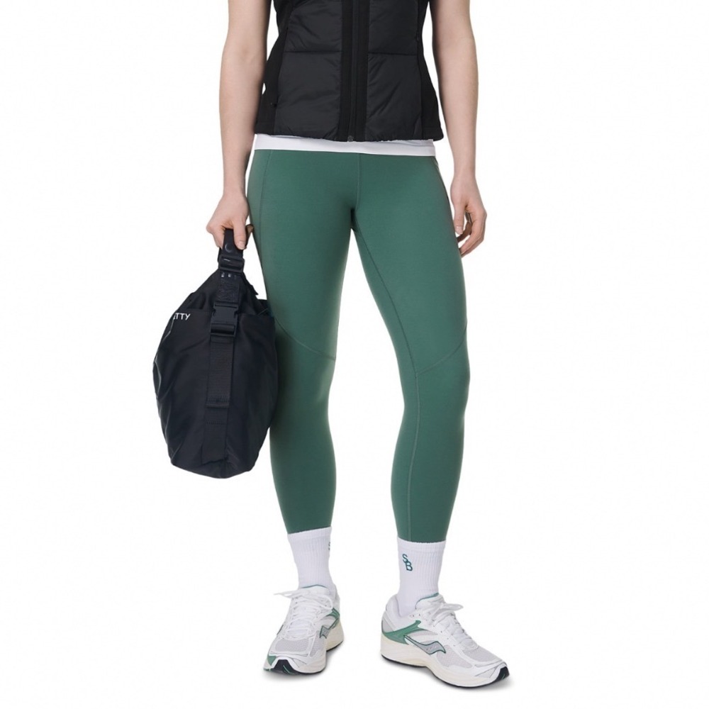 Sweaty Betty Power 7/8 Workout Leggings Glade Green High Rise Compression‎ SMALL